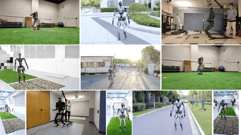 Robot demonstration for Learning Smooth Humanoid Locomotion through Lipschitz-Constrained Policies